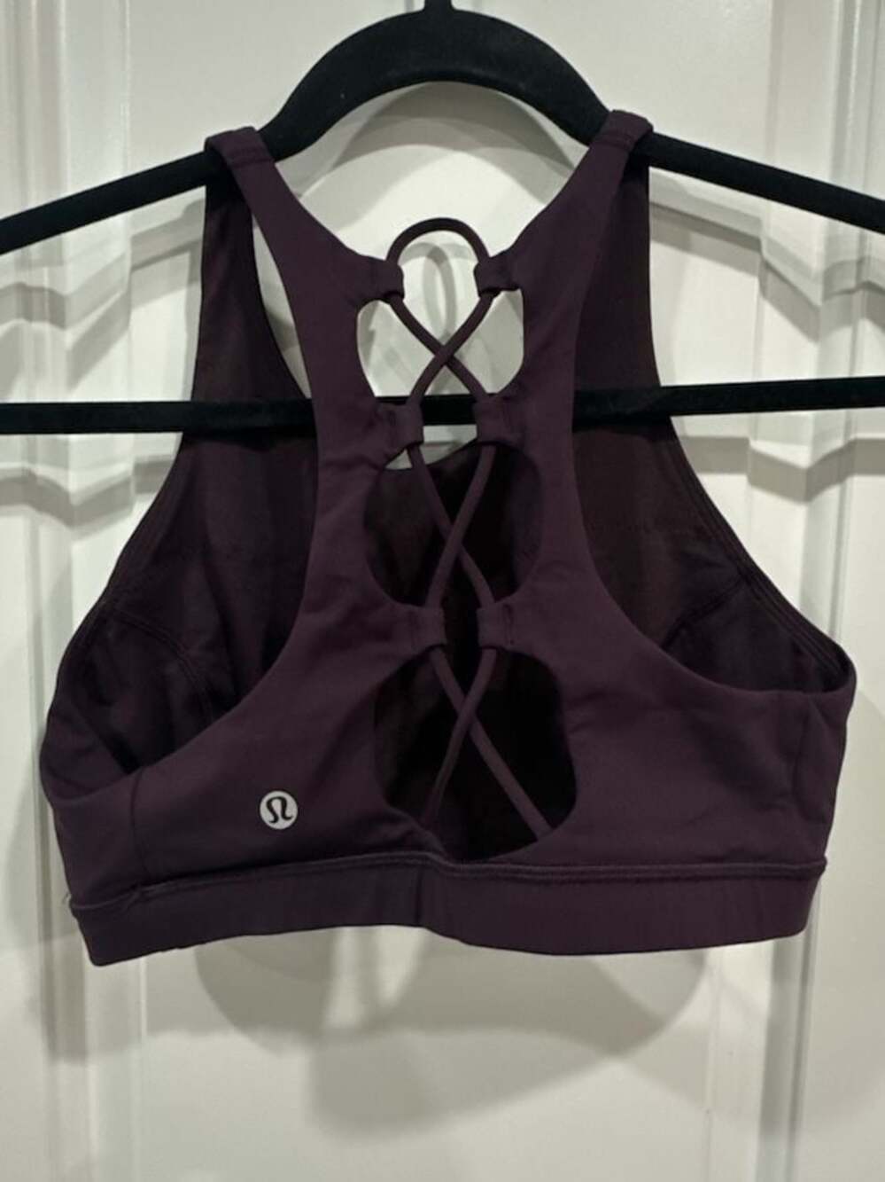 Lululemon Tied To It Bra High Neck Cassis